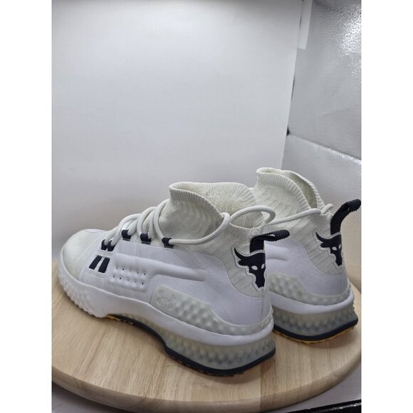 Under Armour Project Rock 1 Athletic Shoes White 3020788 108 Trainer Size 10.5 - Picture 5 of 9